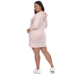 Women's Plus Size Hoodie Sweatshirt Dress - White Mark -Women Store GUEST 71130f3f cbd3 48df 9813 079d41588f76