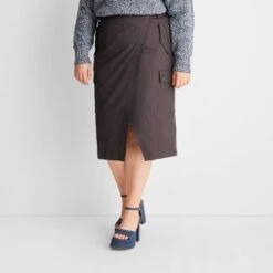 Women's Cargo Wrap Midi Skirt - Future Collective™ With Reese Blutstein -Women Store GUEST 72129cb8 e0d2 4713 ad34 a92129698566