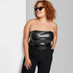 Women's Faux Leather Tube Top - Wild Fable™ -Women Store GUEST 72e03401 1c17 4bf2 b87b 5c6f4de83a95