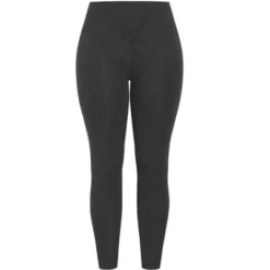 Women's Plus Size Supima® High Rise Legging Charcoal - Petite | AVENUE LEISURE -Women Store GUEST 732d28e3 2892 40ab a501 a5769a79c759