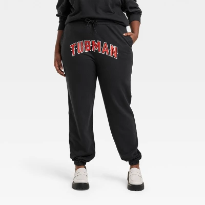 Women's Philadelphia Printworks Tubman Graphic Jogger Pants - Slate Black 6 Women's Philadelphia Printworks Tubman Graphic Jogger Pants - Slate Black - Image 4