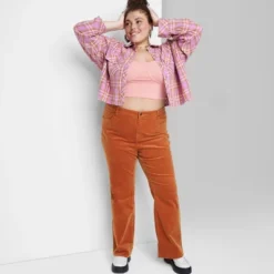 Women's Mid-Rise Corduroy Flare Pants - Wild Fable™ -Women Store GUEST 754b15fd 6f90 4348 a22b 53bc4007f473
