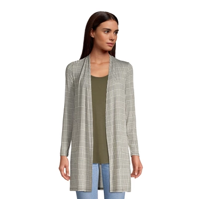 Lands' End Women's Lightweight Jersey Knit Long Cardigan 11 Lands' End Women's Lightweight Jersey Knit Long Cardigan - Image 9