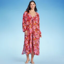 Women's Long Sleeve Open-Front Maxi Cover Up - Shade & Shore™ Multi Floral Print 9 Women's Long Sleeve Open-Front Maxi Cover Up - Shade & Shore™ Multi Floral Print -Women Store GUEST 75a28690 453e 41d9 8d29 afbf6312eefd