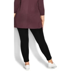 Women's Plus Size Pull On Ponte Pant Black - Petite | AVENUE 22 Women's Plus Size Pull On Ponte Pant Black - Petite | AVENUE -Women Store GUEST 77982392 6c74 470b bca5 6b75d61b1d0a