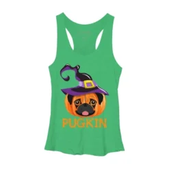 Women's Design By Humans Pugkin Pumpin Halloween By Trantanphat95 Racerback Tank Top -Women Store GUEST 779d8b34 d49e 4fe8 acb5 f0d79e785ba4