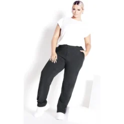 Women's Plus Size Supima® Active Pant Charcoal - Petite | AVENUE -Women Store GUEST 780d9a89 87b9 4954 a5ca 7807654fd013