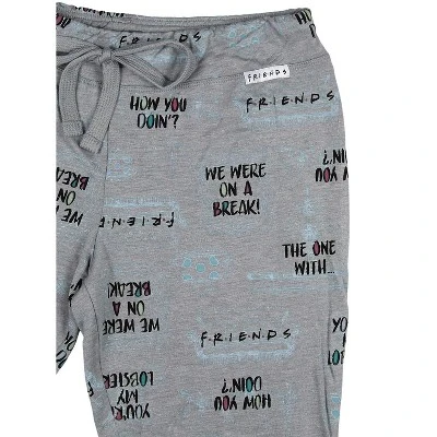 Friends TV Show Womens' Sayings You're My Lobster Jogger Pajama Pants 4 Friends TV Show Womens' Sayings You're My Lobster Jogger Pajama Pants - Image 2