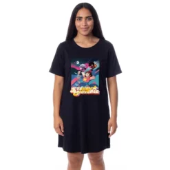 Steven Universe Womens' TV Show Characters Nightgown Sleep Pajama Shirt Black -Women Store GUEST 7942681f 5fa4 4e6e bdc6 11ebff0000fe