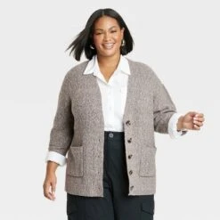 Women's Waffle Stitch Cardigan - Ava & Viv™ -Women Store GUEST 79e4ea5d 51dc 4eb8 92c7 6e1c9b9fe6be