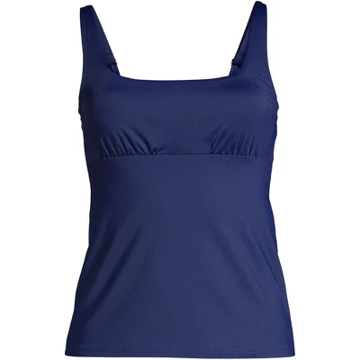 Lands' End Women's Plus Size DD-Cup Chlorine Resistant Square Neck Underwire Tankini Top Swimsuit Adjustable 7 Lands' End Women's Plus Size DD-Cup Chlorine Resistant Square Neck Underwire Tankini Top Swimsuit Adjustable - Image 5