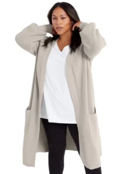 June + Vie By Roaman's Women’s Plus Size Open-Front Cardigan -Women Store GUEST 7a963f5a 5a64 4e7b aa08 881069ef9893