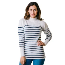 Hope & Henry Women's Long Sleeve Mock Neck Breton Sweater 15 Hope & Henry Women's Long Sleeve Mock Neck Breton Sweater -Women Store GUEST 7b108472 163a 403a b2de 260d06428952