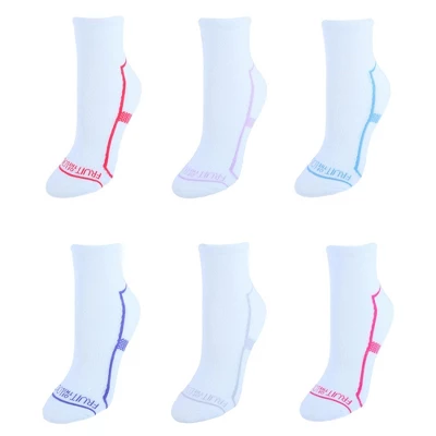 Fruit Of The Loom Women's Cool Zone Cotton Cushioned Ankle Socks (6 Pair Pack) 8 Fruit Of The Loom Women's Cool Zone Cotton Cushioned Ankle Socks (6 Pair Pack) - Image 6