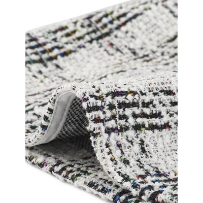 Allegra K Women's Tie Front Long Sleeve Plaid Tweed Short Shrugs 6 Allegra K Women's Tie Front Long Sleeve Plaid Tweed Short Shrugs - Image 4