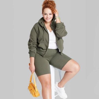 Women's Cropped Zip-Up Hoodie - Wild Fable™ 6 Women's Cropped Zip-Up Hoodie - Wild Fable™ - Image 4