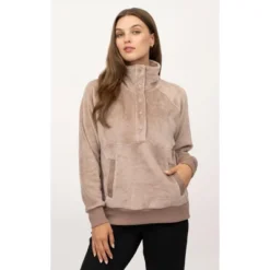 Yogalicious Womens Double Butter Santa Monica Snap Henley Pullover Sweatshirt 9 Yogalicious Womens Double Butter Santa Monica Snap Henley Pullover Sweatshirt -Women Store GUEST 7f876540 b6d1 46ec 9600 5782b65183eb