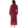 Women's Country Ranch Robe, Durable Warm No Pill Fleece, Anti Pill Winter Bathrobe, House Coat
