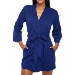 Women's Soft Cotton Knit Jersey Lounge Robe With Pockets, Short Bathrobe -Women Store GUEST 80961499 5880 4793 be77 5dbbeb6ffdf0