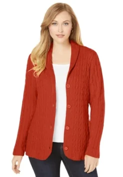 Jessica London Women’s Plus Size Cable Blazer Sweater -Women Store GUEST 8105b4a3 e7aa 4fc6 9cec 60f5964fd6a8