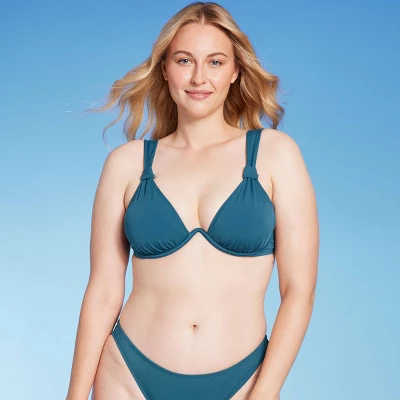 Women's Knot Detail Continuous Underwire Bikini Top - Shade & Shore™ 5 Women's Knot Detail Continuous Underwire Bikini Top - Shade & Shore™ - Image 3