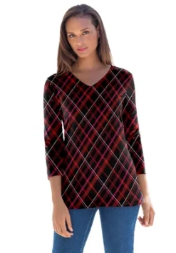 Jessica London Women’s Plus Size V-Neck Tee -Women Store GUEST 8207af93 db9e 48f7 b8d8 b981d1ba8f4f