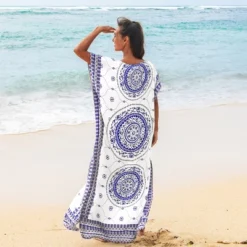 Women's Floral Boho Print Maxi Cover Up - Cupshe - One Size Fits Most 6 Women's Floral Boho Print Maxi Cover Up - Cupshe - One Size Fits Most -Women Store GUEST 828592b0 8219 4e0b be12 7b6997cf7d76
