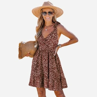 Women‘s Abstract Print Chiffon Mini Dress - Cupshe 9 Women‘s Abstract Print Chiffon Mini Dress - Cupshe - Image 7