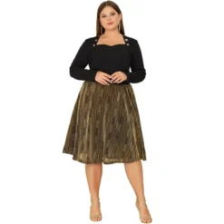 Agnes Orinda Women's Plus Size Skirt Metallic Party Disco Sparkle Suede Sequin Skirts -Women Store GUEST 83e838ff 33c6 46b6 bd43 bf4cdbab88d7