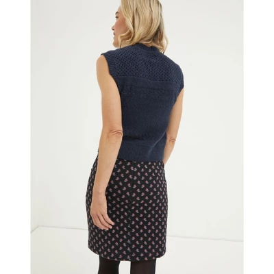 FatFace Womens Black Jennie Floral Geo Jersey Skirt 4 FatFace Womens Black Jennie Floral Geo Jersey Skirt - Image 2