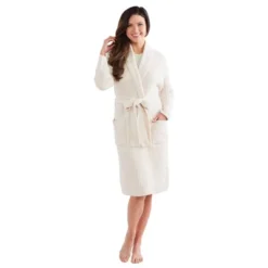 Softies Heathered Marshmallow 38" Wrap Robe -Women Store GUEST 85333e32 2136 4e97 9415 9a2e8070a150