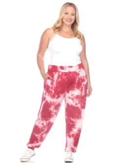 Women's Plus Size Tie Dye Harem Pants - White Mark -Women Store GUEST 85bc45d0 5308 4753 9f75 7bee95e1de2c