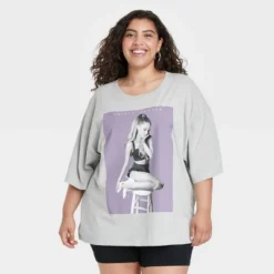 Women's Ariana Grande Short Sleeve Graphic T-Shirt - Purple -Women Store GUEST 86bc0af3 b79e 44d2 996d 7c7169fffc07