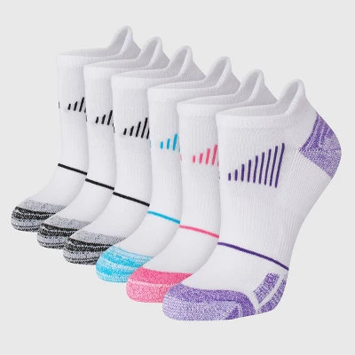 Hanes Premium Performance Women's Bounce Cushioned Marled 6+2 Bonus Pack No Show Tab Athletic Socks - 5-9 4 Hanes Premium Performance Women's Bounce Cushioned Marled 6+2 Bonus Pack No Show Tab Athletic Socks - 5-9 - Image 2