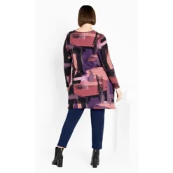 Women's Plus Size Eva Hacci Tunic - Berry | AVENUE -Women Store GUEST 87d51648 7b6e 4fe1 b711 7fa17c9eb1b1