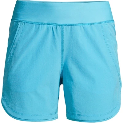 Lands' End Women's 5" Quick Dry Elastic Waist Board Shorts Swim Cover-up Shorts With Panty 11 Lands' End Women's 5" Quick Dry Elastic Waist Board Shorts Swim Cover-up Shorts With Panty - Image 9