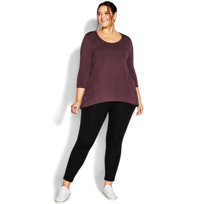 Women's Plus Size Pull On Ponte Pant Black - Petite | AVENUE 18 Women's Plus Size Pull On Ponte Pant Black - Petite | AVENUE - Image 16