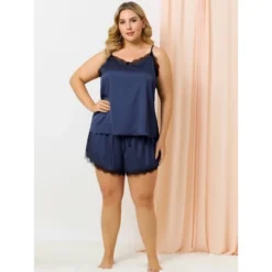 Agnes Orinda Women's Plus Size Lace Panel Elastic Waist Camisole Pajama Set 13 Agnes Orinda Women's Plus Size Lace Panel Elastic Waist Camisole Pajama Set -Women Store GUEST 890d8083 d2a9 489b b62f cd0728b34a8a