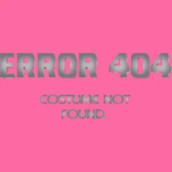 Women's Design By Humans Error 404 Costume Not Found, Halloween Design By InfaredDesigns Racerback Tank Top