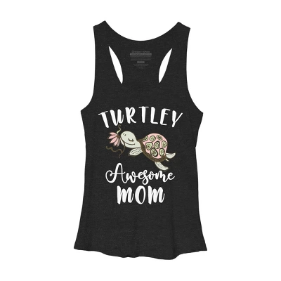 Women's Design By Humans Turtley Awesome Mom Turtle With Flower By Animalshop Racerback Tank Top 5 Women's Design By Humans Turtley Awesome Mom Turtle With Flower By Animalshop Racerback Tank Top - Image 3