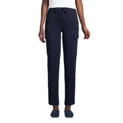 Lands' End Women's Sport Knit Denim High Rise Cargo Ankle Pants -Women Store GUEST 8b38d9d0 f744 4f99 ada7 054f73fa4096