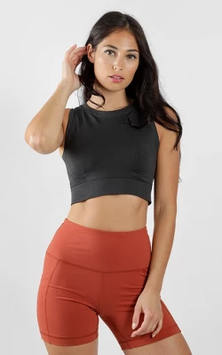 90 Degree By Reflex - Ribbed Long Line Bra 4 90 Degree By Reflex - Ribbed Long Line Bra - Image 2