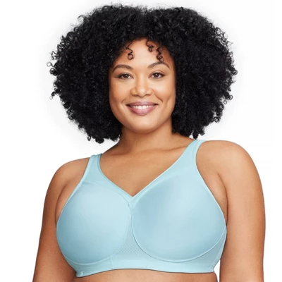 Glamorise Womens MagicLift Seamless Sports Wirefree Bra 1006 Frosted Aqua 7 Glamorise Womens MagicLift Seamless Sports Wirefree Bra 1006 Frosted Aqua - Image 5