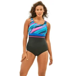Swim 365 Women’s Plus Size Empire-Waist Swimsuit With Molded Bra 9 Swim 365 Women’s Plus Size Empire-Waist Swimsuit With Molded Bra -Women Store GUEST 8b950b83 e976 475b 83ae 2e26bb0f0fd4