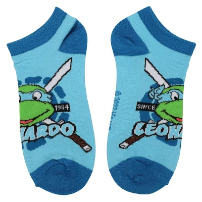 Teenage Mutant Ninja Turtles TMNT Retro Cartoon Turtle Team 5-Pack Women's Ankle Socks 6 Teenage Mutant Ninja Turtles TMNT Retro Cartoon Turtle Team 5-Pack Women's Ankle Socks - Image 4