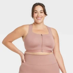 Women's High Support Sculpt Zip-Front Sports Bra - All In Motion™ -Women Store GUEST 8cf46591 08b4 4076 93df 8950f130c883