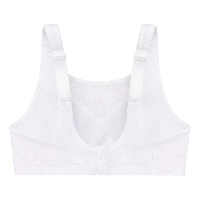 Glamorise Womens Custom Control Sports Wirefree Bra 1166 White 6 Glamorise Womens Custom Control Sports Wirefree Bra 1166 White - Image 4