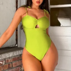 Women's Ruched Tie Strap One Piece Swimsuit -Cupshe 10 Women's Ruched Tie Strap One Piece Swimsuit -Cupshe -Women Store GUEST 8e88b360 4481 489c 9da4 7e20a0aea4aa