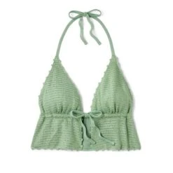Women's Crochet Tie-Front Longline Bikini Top - Wild Fable™ Soft Green -Women Store GUEST 8f19ad2b feb9 4b63 bbdd cd48b44520bf