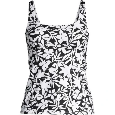 Lands' End Women's Plus Size DD-Cup Chlorine Resistant Square Neck Underwire Tankini Top Swimsuit Adjustable 8 Lands' End Women's Plus Size DD-Cup Chlorine Resistant Square Neck Underwire Tankini Top Swimsuit Adjustable - Image 6